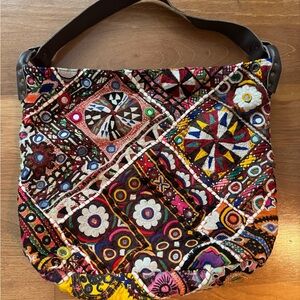 Free People Multicolor Embroidered Shoulder Bag